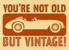 youre not old but vintage car